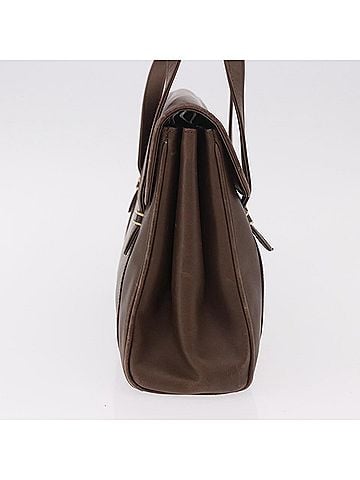Gucci Vintage Leather Brown Leather Tote Bag Bag (view 2)