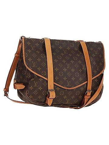 Louis Vuitton Saumur Monogram Canvas Brown Canvas Shoulder Bag Bag (view 1)