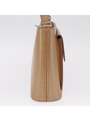 Louis Vuitton Mat Allston Monogram Vernis Beige Leather Handbag (view 2)