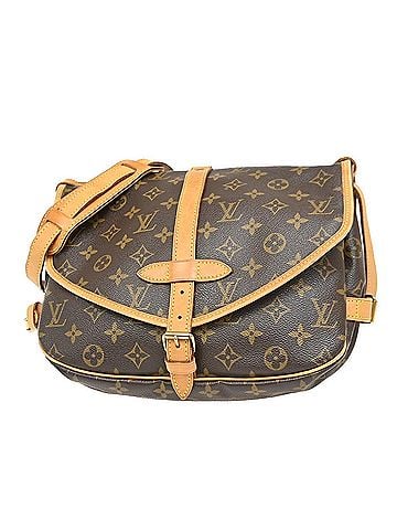 Louis Vuitton Saumur Monogram Canvas Brown Canvas Shoulder Bag Bag (view 1)