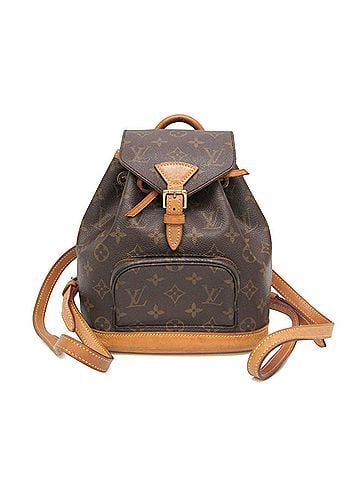 Louis Vuitton Vintage Montsouris Monogram Canvas Brown Canvas Backpack Bag (view 1)