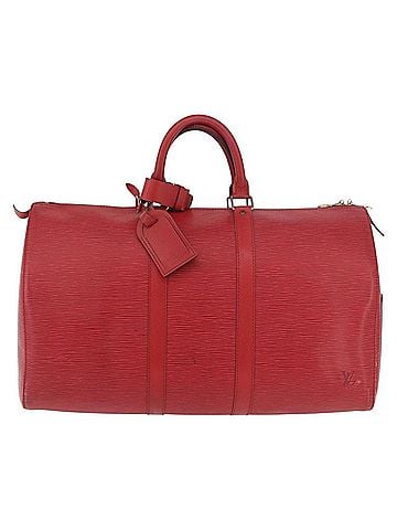 Louis Vuitton Keepall Epi Leather Red Leather Travel Bag Bag (view 1)