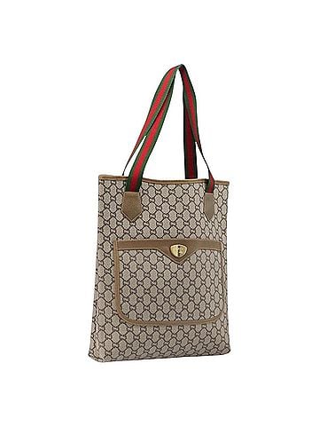 Gucci Ophidia Front Pocket Gg Coated Canvas Beige Canvas Briefcase Bag (view 1)