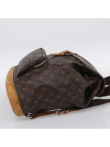 Louis Vuitton Vintage Montsouris Monogram Canvas Brown Canvas Backpack Bag (view 2)