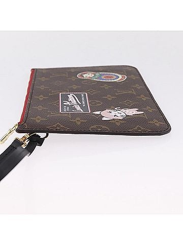 Louis Vuitton Neverfull Pochette Limited Edition World Tour Monogram Canvas Brown Canvas Clutche &amp; Pouche Bag (view 2)
