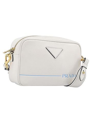 Prada Mirage Camera Leather White Leather Handbag (view 1)