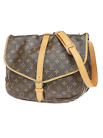 Louis Vuitton Saumur Monogram Canvas Brown Canvas Shoulder Bag Bag (view 1)