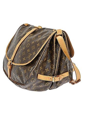 Louis Vuitton Saumur Monogram Canvas Brown Canvas Shoulder Bag Bag (view 2)