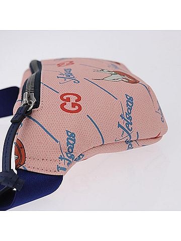 Gucci Children's Belt Bag Printed Gg Coated Canvas Pink Canvas Clutche &amp; Pouche Bag (view 2)