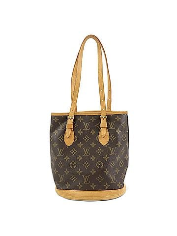 Louis Vuitton Petit Bucket Monogram Canvas Brown Canvas Handbag (view 1)