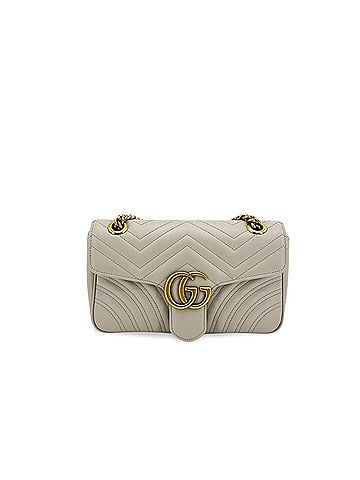 Gucci Gg Marmont Flap Matelasse Leather Gold Leather Handbag (view 1)