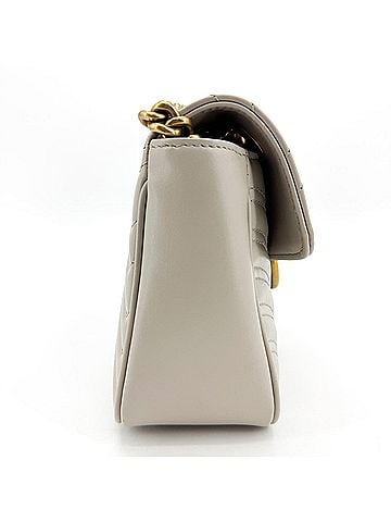 Gucci Gg Marmont Flap Matelasse Leather Gold Leather Handbag (view 2)