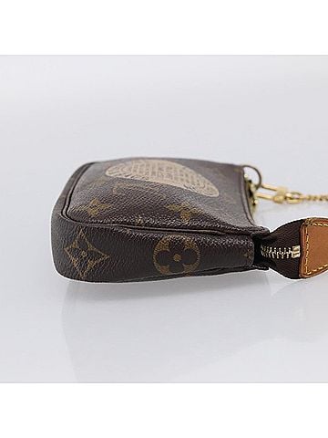 Louis Vuitton Pochette Accessoires Limited Edition Monogram Canvas Brown Canvas Clutche &amp; Pouche Bag (view 2)