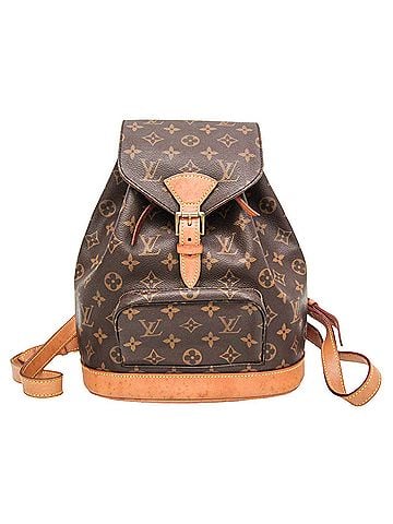 Louis Vuitton Vintage Montsouris Monogram Canvas Brown Canvas Backpack Bag (view 1)