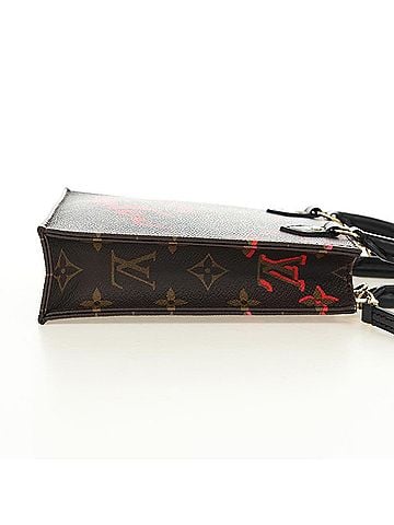 Louis Vuitton Petit Sac Plat Limited Edition Fall In Love Monogram Canvas Brown Canvas Handbag (view 2)