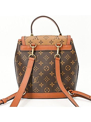 Louis Vuitton LOUIS VUITTON Monogram Reverse Dauphine Backpack, Canvas, Women's, Brown, M45142 (view 2)