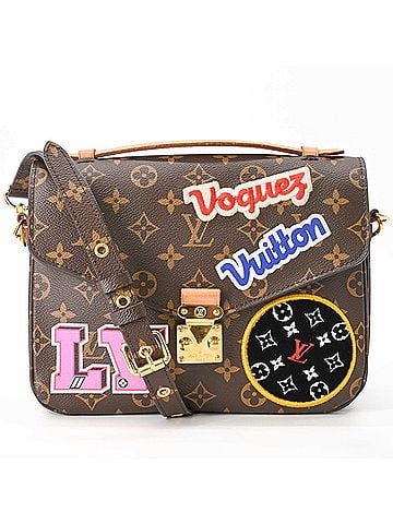 Louis Vuitton LOUIS VUITTON Monogram Patches Pochette Métis MM Handbag Shoulder Bag for Women, Brown M43991 (view 1)