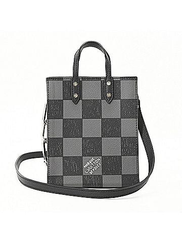 Louis Vuitton LOUIS VUITTON Sac Plat XS Damier Shoulder Bag Handbag for Men and Women, Black N60479 (view 2)
