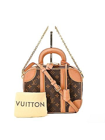 Louis Vuitton LOUIS VUITTON Monogram Canvas Valisette BB Handbag Shoulder Bag Chain Brown M44804 (view 1)