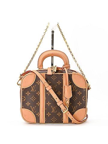 Louis Vuitton LOUIS VUITTON Monogram Canvas Valisette BB Handbag Shoulder Bag Chain Brown M44804 (view 2)