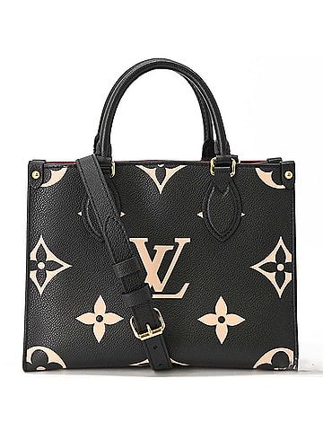 Louis Vuitton LOUIS VUITTON Monogram OnTheGo PM Handbag Shoulder Bag Leather Black M45659 (view 2)