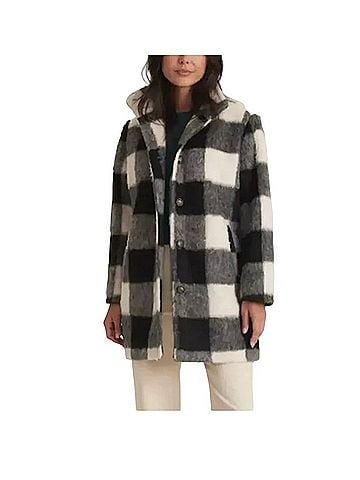 Marine Layer Stephanie Cocoon Coat Faux Fur Jacket (view 1)
