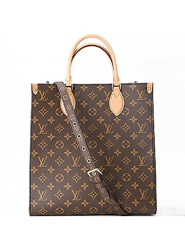 Louis Vuitton LOUIS VUITTON Monogram Sac Plat PM Handbag Shoulder Bag Tote Women's Brown M46263 (view 1)