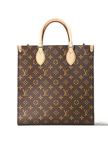 Louis Vuitton LOUIS VUITTON Monogram Sac Plat PM Handbag Shoulder Bag Tote Women's Brown M46263 (view 2)