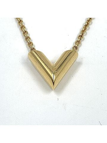 Louis Vuitton LOUIS VUITTON Essential V Necklace, Gold GP (GP) (view 1)
