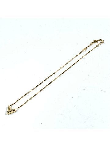 Louis Vuitton LOUIS VUITTON Essential V Necklace, Gold GP (GP) (view 2)
