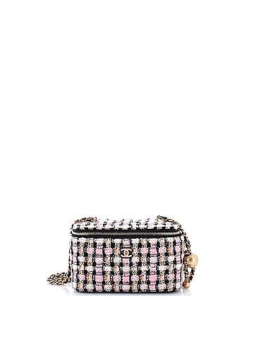 Chanel Classic Vanity Case with Chain Quilted Tweed Small (view 1)