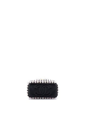 Chanel Classic Vanity Case with Chain Quilted Tweed Small (view 2)