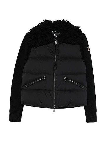 Moncler Padded Wool Zip-up Cardigan (view 1)