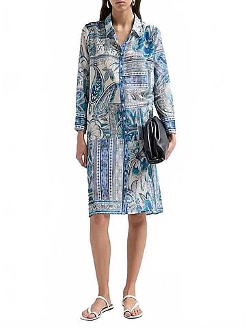 Johnny Was Relaxed Overshirt Slip Dress in Athene (view 2)