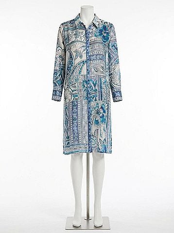 Johnny Was Relaxed Overshirt Slip Dress in Athene (view 1)