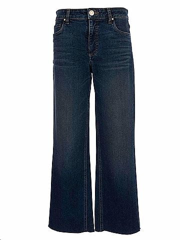 Kut from the Kloth Women's Kelsey High Rise Ankle Flare Jeans in Dark Indigo Wash (view 1)