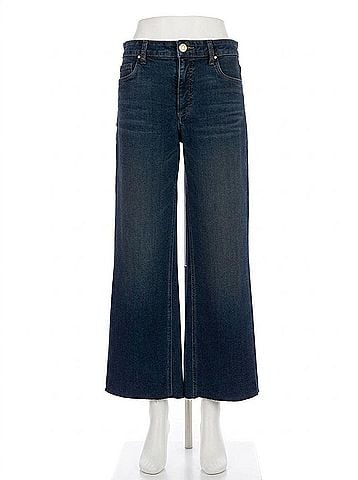 Kut from the Kloth Women's Kelsey High Rise Ankle Flare Jeans in Dark Indigo Wash (view 2)