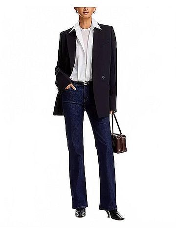 FRAME The Rodeo Low Rise Bootcut Jeans in Rinse (view 2)