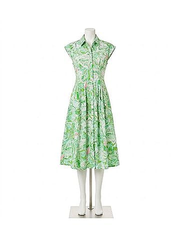 Lilly Pulitzer Tonya Midi Shirt Dress in Resort White Ship To Shore (view 1)